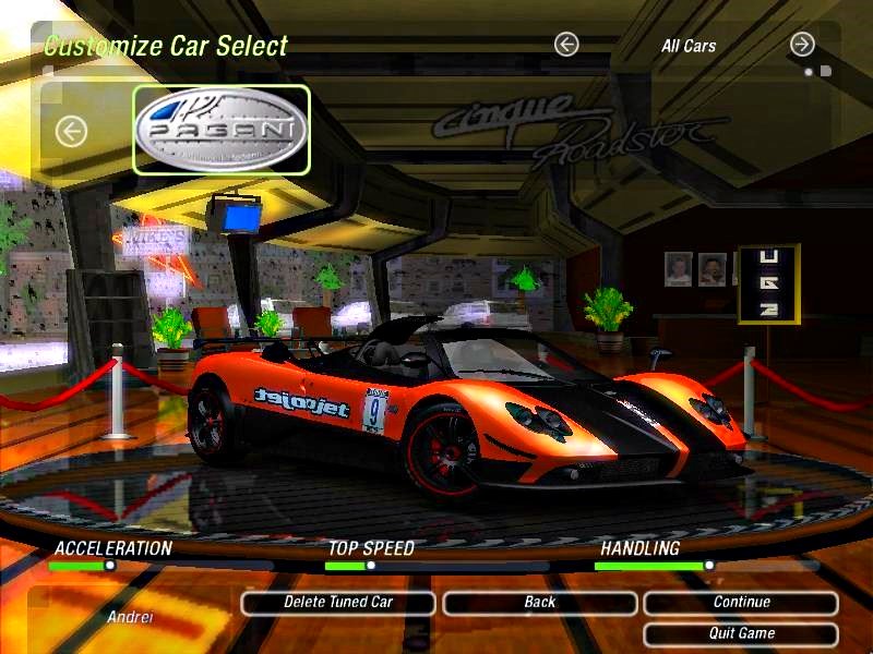 Need For Speed Underground 2 Pagani Zonda Cinque Roadster