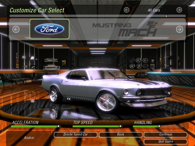 Need For Speed Underground 2 Ford Mustang Mach FnF6