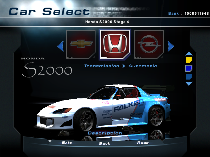 Need For Speed Hot Pursuit 2 Honda S2000 (Stage 4)
