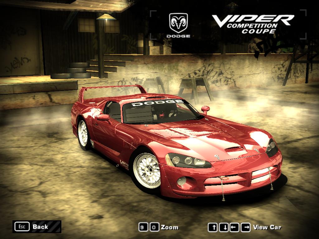 Need For Speed Most Wanted Dodge Viper Competition Coupe